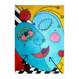 Apfel meines Auges Acryl Wandkunst