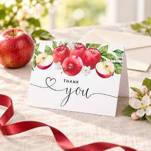 Apfel Meines Auges Aquarell-Baby Shower Dankeskarte