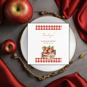 Apfel meines Auges Rote Obstgarten-Baby-Party Serviette