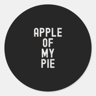Apfel meines Kuchens Lustiger Thanksgiving-Apfel-D Runder Aufkleber