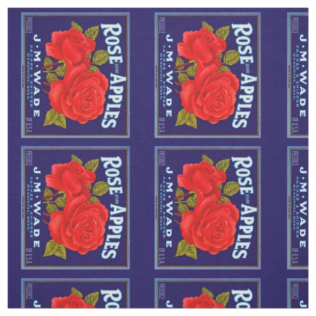 Äpfel mit Rose Stoff (Muster)