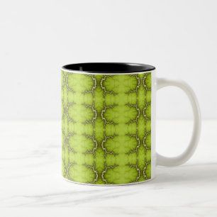 Apfel-Mosaik-Tasse Zweifarbige Tasse
