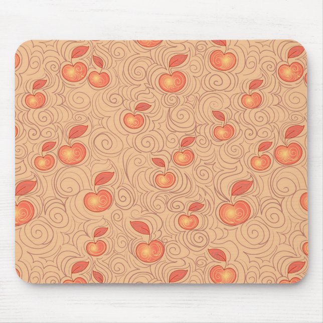 Apfel-Muster Mousepad (Vorne)
