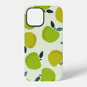 Apfel nahtloses Muster. Frucht Thema Illustration. iPhone 12 Hülle