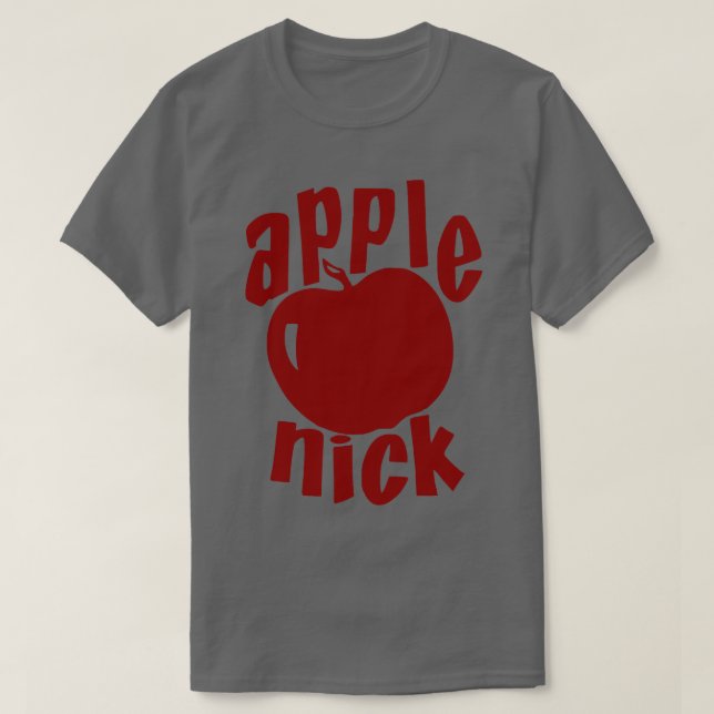 Apfel Nick Vintag Soda Flasche Cap T-Shirt (Design vorne)