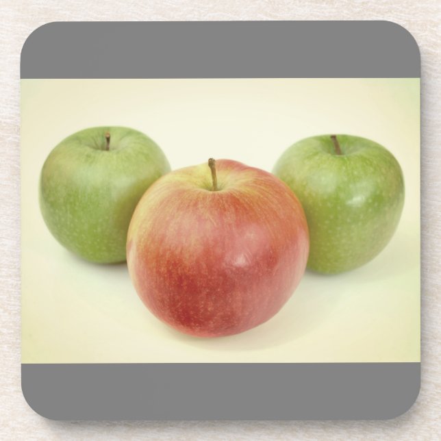 Äpfel Obst Getränkeuntersetzer (Vorderseite)