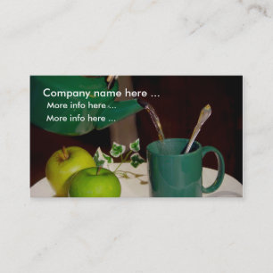Äpfel Obstkaffee Business Cards Visitenkarte