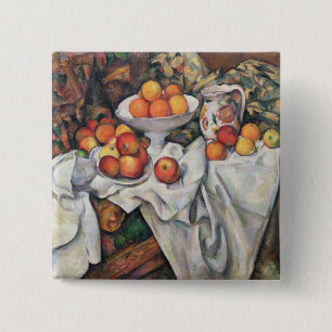 Äpfel Pauls Cezanne und Orangen, 1895-1900 Button