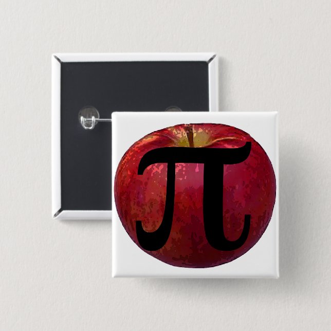 Apfel Pi Button (Vorne & Hinten)