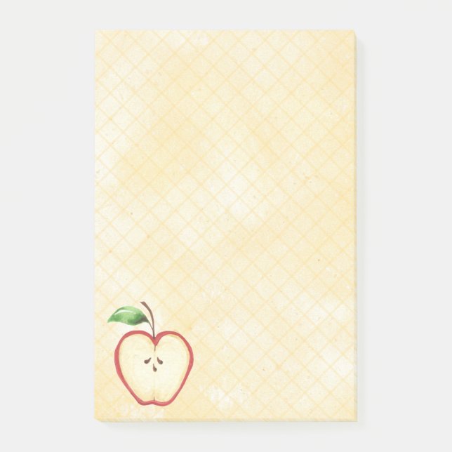 Apfel Post-it Klebezettel (Vorderseite)