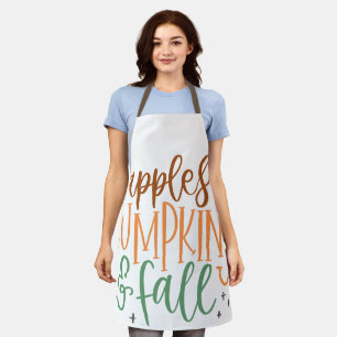 ÄPFEL, PUMPKINS UND FALL SCHÜRZE