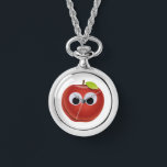 Apfel, rote Früchte mit google Augen - Personalisi Armbanduhr<br><div class="desc">Das Design, das Sie beschreiben, erscheint charmant und spielerisch. Ein roter Cartoon Apfel mit großen googly Augen verleiht dem Objekt eine lebhafte und animierte Persönlichkeit. Die rote Farbe des Apfels könnte auf seine Frische und Lebendigkeit hindeuten, während das Lächeln und die großen Blicke dem Design eine freundliche und unterhaltsame Touch...</div>
