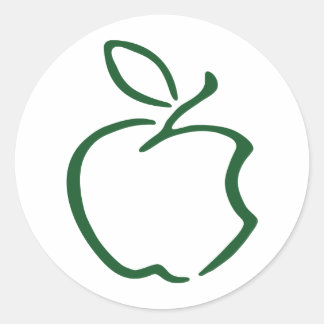 Apfel Runder Aufkleber