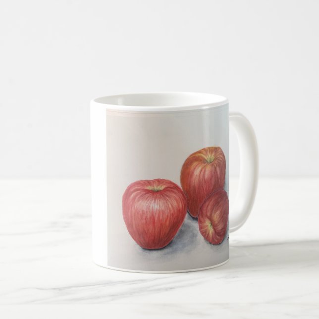 Apfel-Tasse Kaffeetasse (VorderseiteRechts)