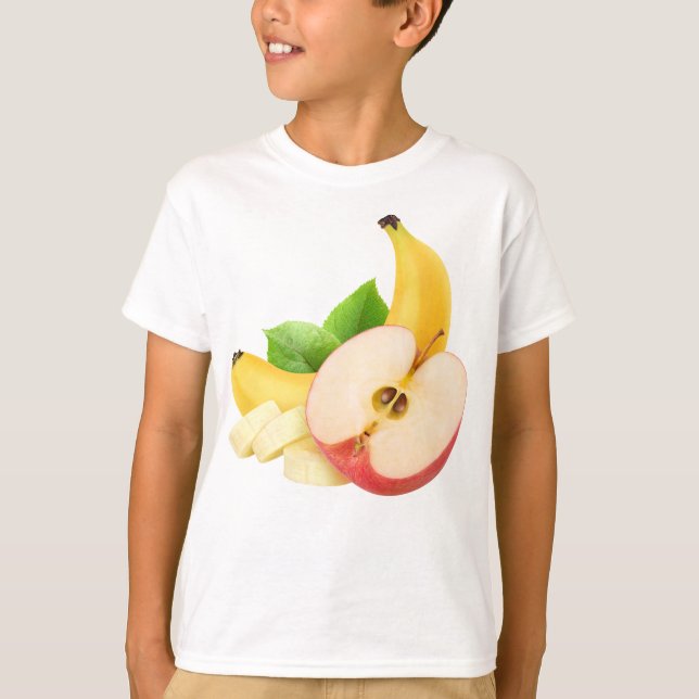 Apfel und Banane T-Shirt (Vorderseite)
