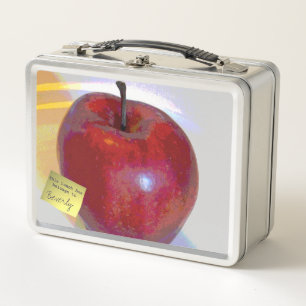 Apfel und Birne Metall Brotdose