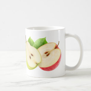 Apfel- und Birnenhalben Kaffeetasse