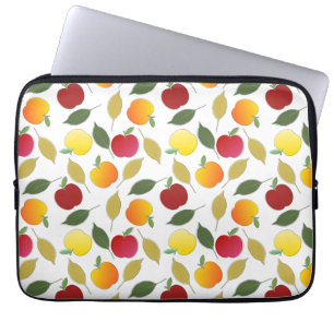 Äpfel und Blätter Laptopschutzhülle