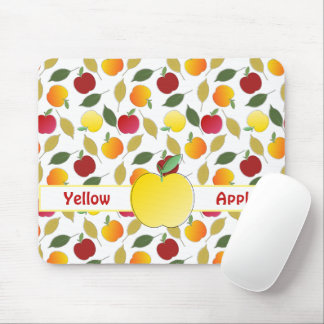 Äpfel und Blätter Mousepad
