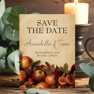 Äpfel und Feigen Rustikale Herbsthochzeit Save The Date