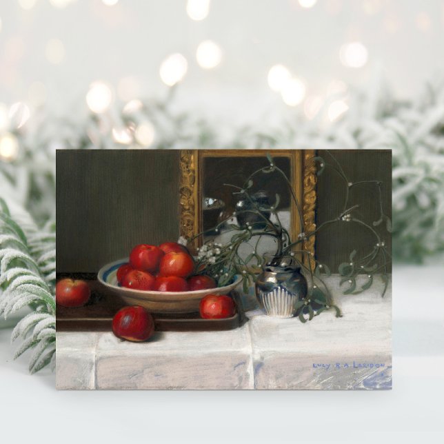 Äpfel und Mistletoe | Lucie R. A. Laridon Karte (Von Creator hochgeladen)