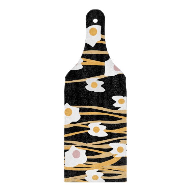 Äpfel und Nudeln Abendessen Muster Schneidebrett (Vorderseite)