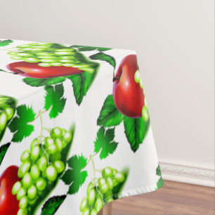 Äpfel und Trauben Tischdecke