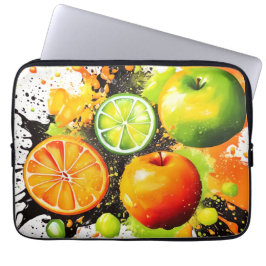 Apfel- und Zitrusbrand Laptopschutzhülle