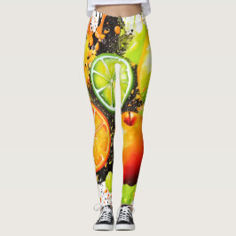 Apfel- und Zitrusbrand Leggings