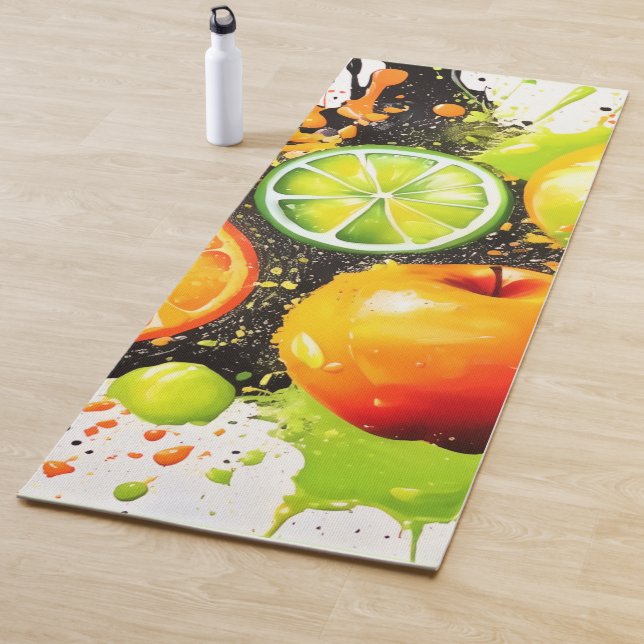 Apfel- und Zitrusbrand Yogamatte (Beispiel)