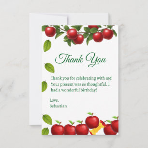 Apfel unser Auge Geburtstag Danke Karte