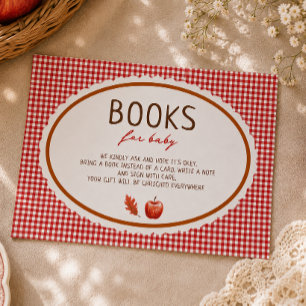 Apfel Unserer Augen Fall Baby Shower BÜCHER FÜR BA Begleitkarte
