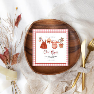 Apfel unserer Augen Fruit Fall Babydusche danke Serviette