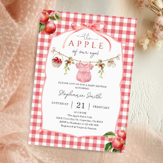 Apfel Unserer Augen Herbst Digital Baby Shower Einladung