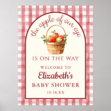Apfel Unserer Augen Neutraler Baby Shower Willkomm