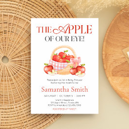 Apfel unserer Augenbabydusche Einladung