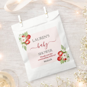 Apfel unserer Augenbabydusche Geschenktütchen