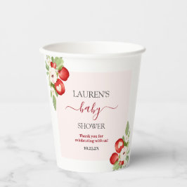 Apfel unserer Augenbabydusche Pappbecher