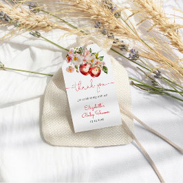 Apfel unserer Augenbabydusche Vielen Dank Geschenkanhänger