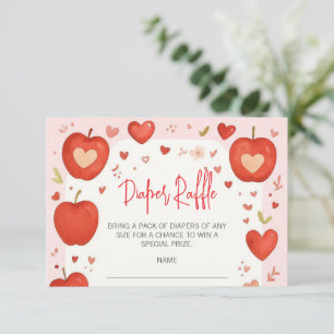 Apfel unserer Babydusche Eye Fall Windelwindeln Begleitkarte