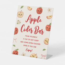 Apfel unserer Eye Baby Dusche Apfelwein Bar Sockelschild