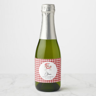 Apfel unserer Eye Baby Dusche Sparkling Wine Label