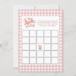 Apfel unserer Eye Bingo Baby Shower Game Card Einladung