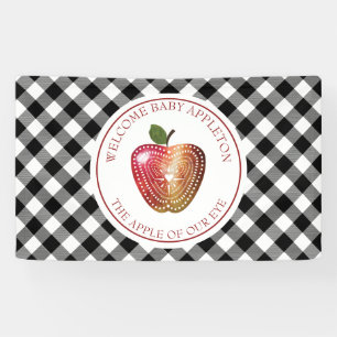 Apfel unserer Karierten Baby-Dusche aus Augapfel Banner