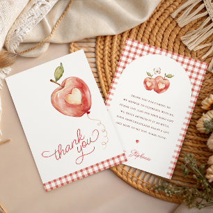 Apfel Unserer Liebling Baby Shower Dankeskarte