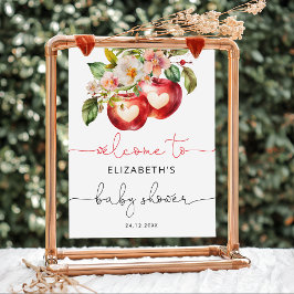 Apfel unserer neuen Babydusche "Eye Modern Baby" W Poster