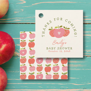Apfel unserer Niedlichen Fall Baby Dusche Danke Geschenkanhänger