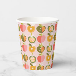 Apfel unserer Niedlichen Herbstmuster Babydusche Pappbecher