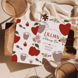 Apfel unseres Augapfel zum Geburtstag Einladung