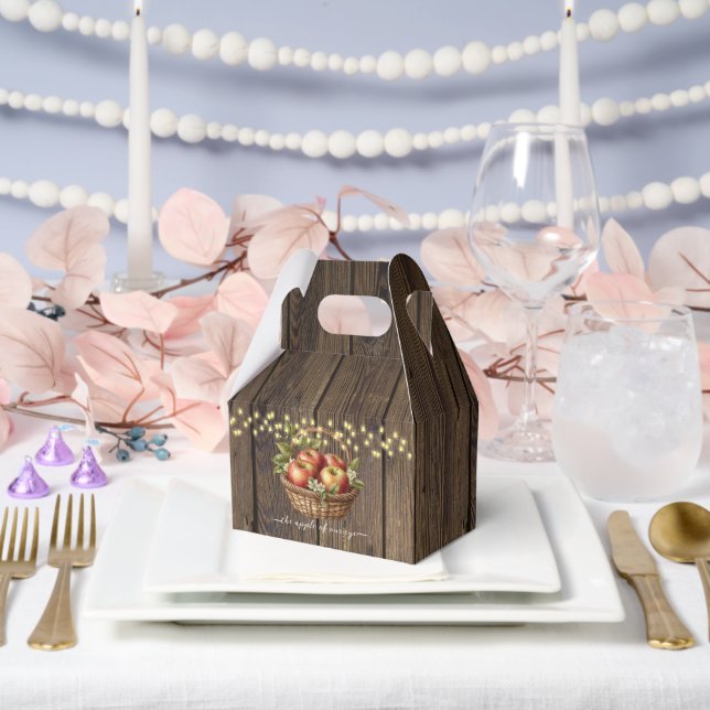 Apfel unseres Augenfalles Blütendusche Geschenkschachtel (Hochzeit)